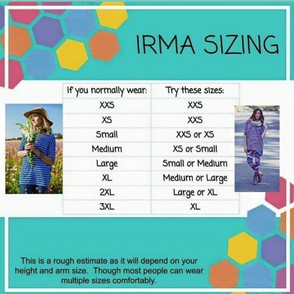 XXS Pink Floral LuLaRoe Irma Tunic - BNWT - Picture 5 of 5